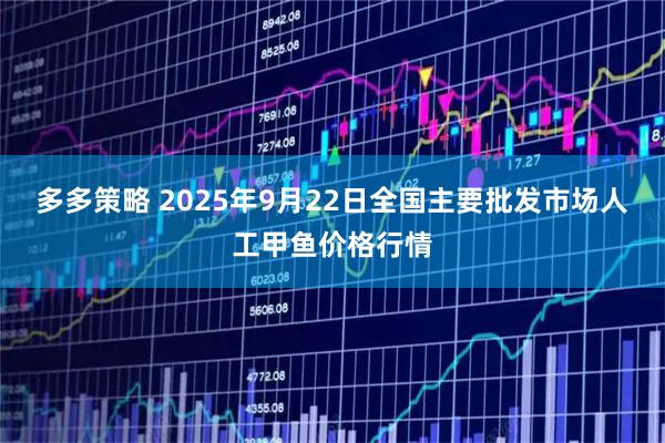 多多策略 2025年9月22日全国主要批发市场人工甲鱼价格行情