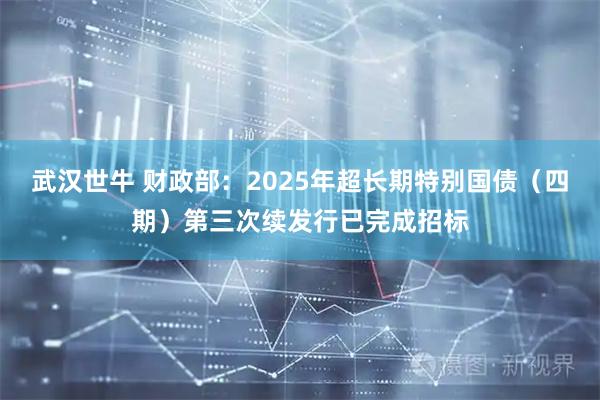 武汉世牛 财政部：2025年超长期特别国债（四期）第三次续发行已完成招标